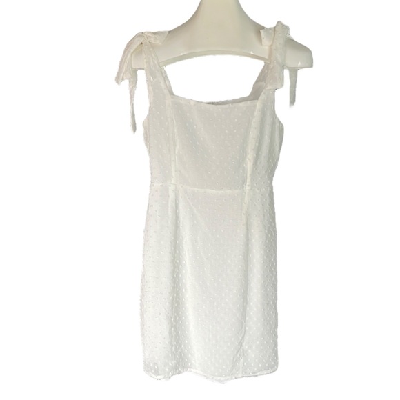 Lulus white dress with tie shoulders - Picture 3 of 9